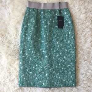 Dolce & Gabbana Green Pencil Skirt